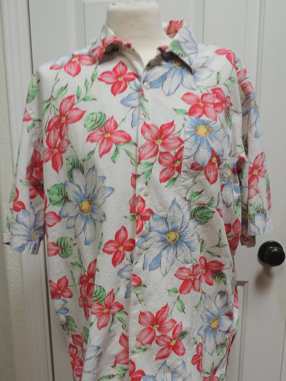 Polo Ralph Lauren Berkley Shirt Aloha Floral Loop Collar 100% Cotton M